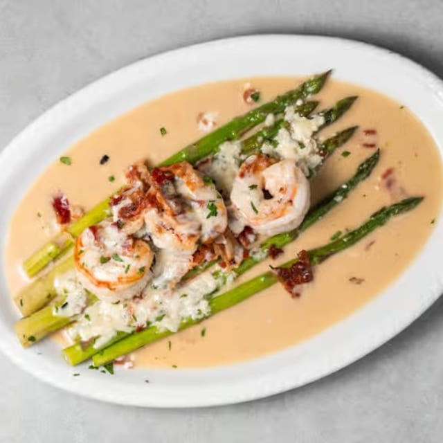 Shrimp, Bacon & Gorgonzola.