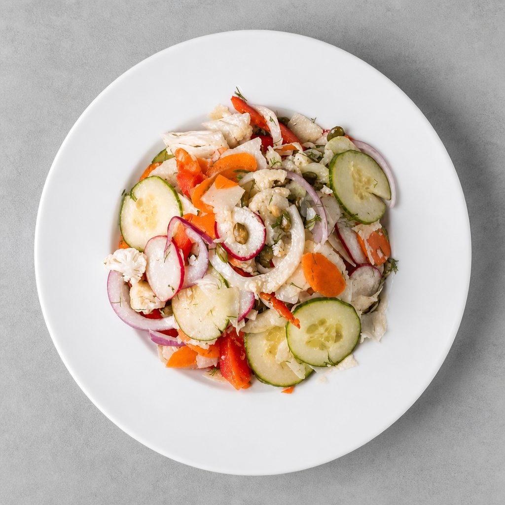Shaved Vegetable Salad.