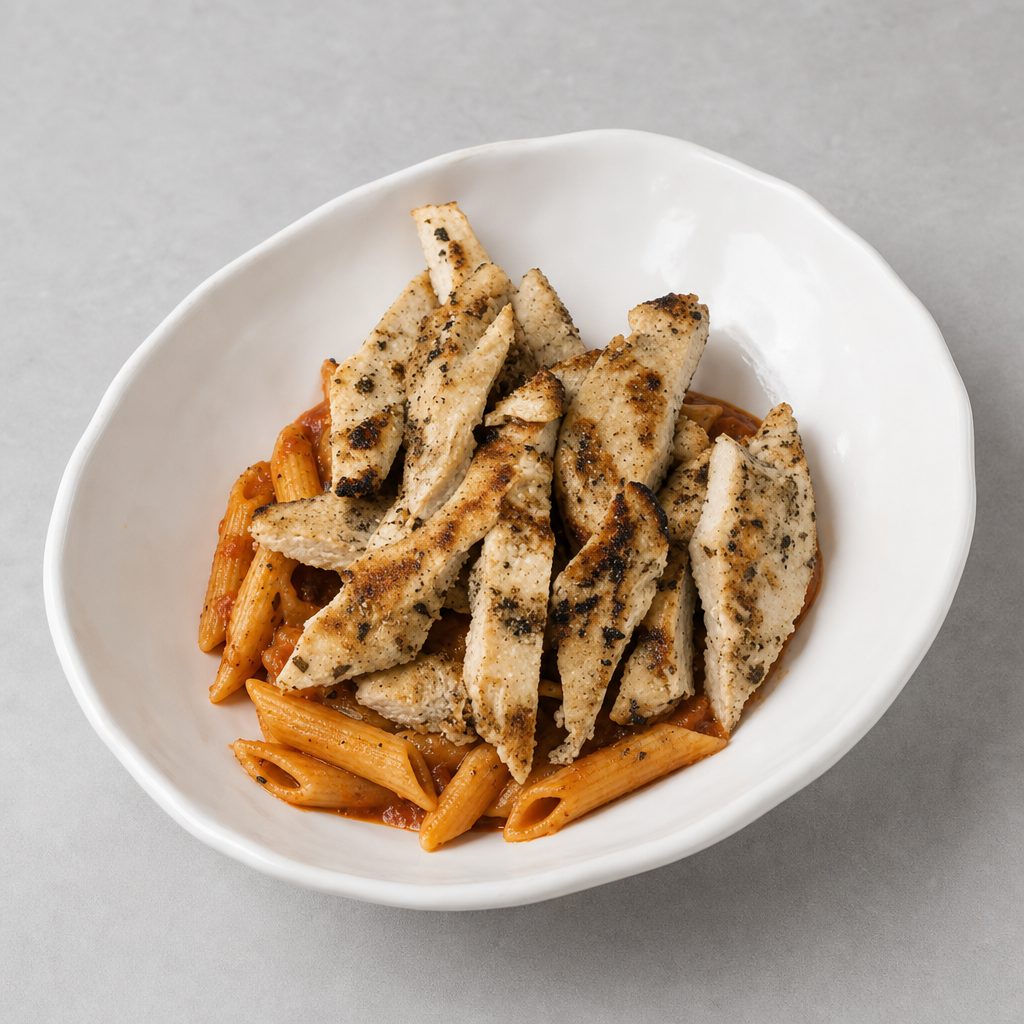 Craig's Grilled Chicken Arabiatta with Whole Wheat Penne.