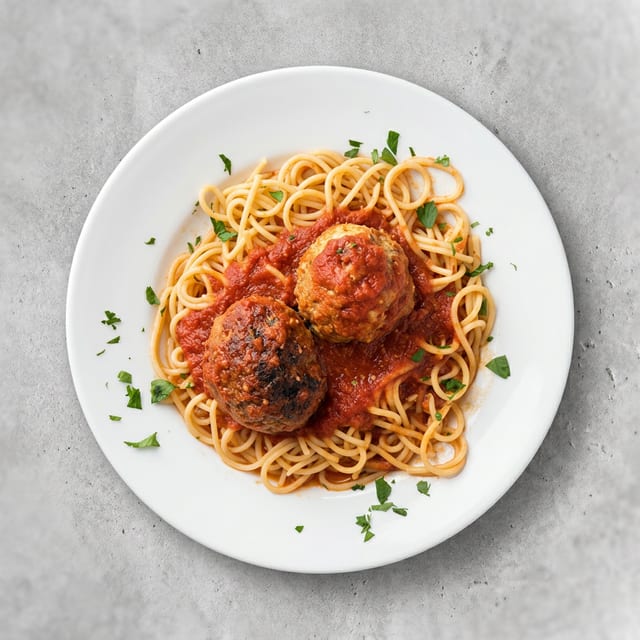 Whole Wheat Penne and Chicken Meatballs.