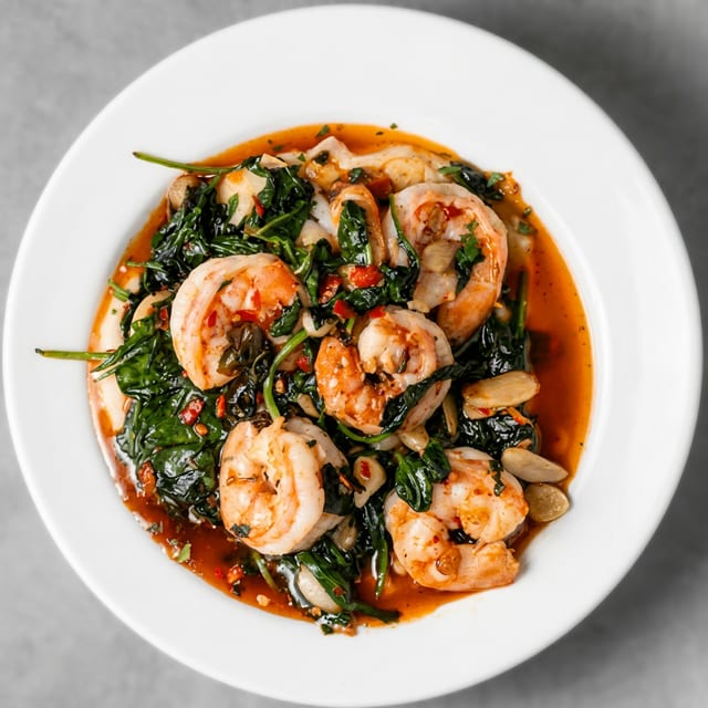 Spicy Garlic Shrimp.