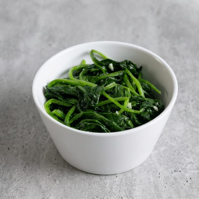 Sautéed Spinach.