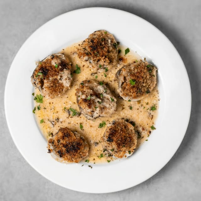 Baked Clams Oreganata.